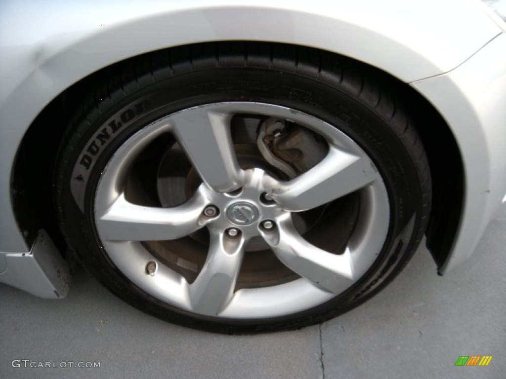 2008 350Z Touring Coupe - Silver Alloy / Burnt Orange photo #14