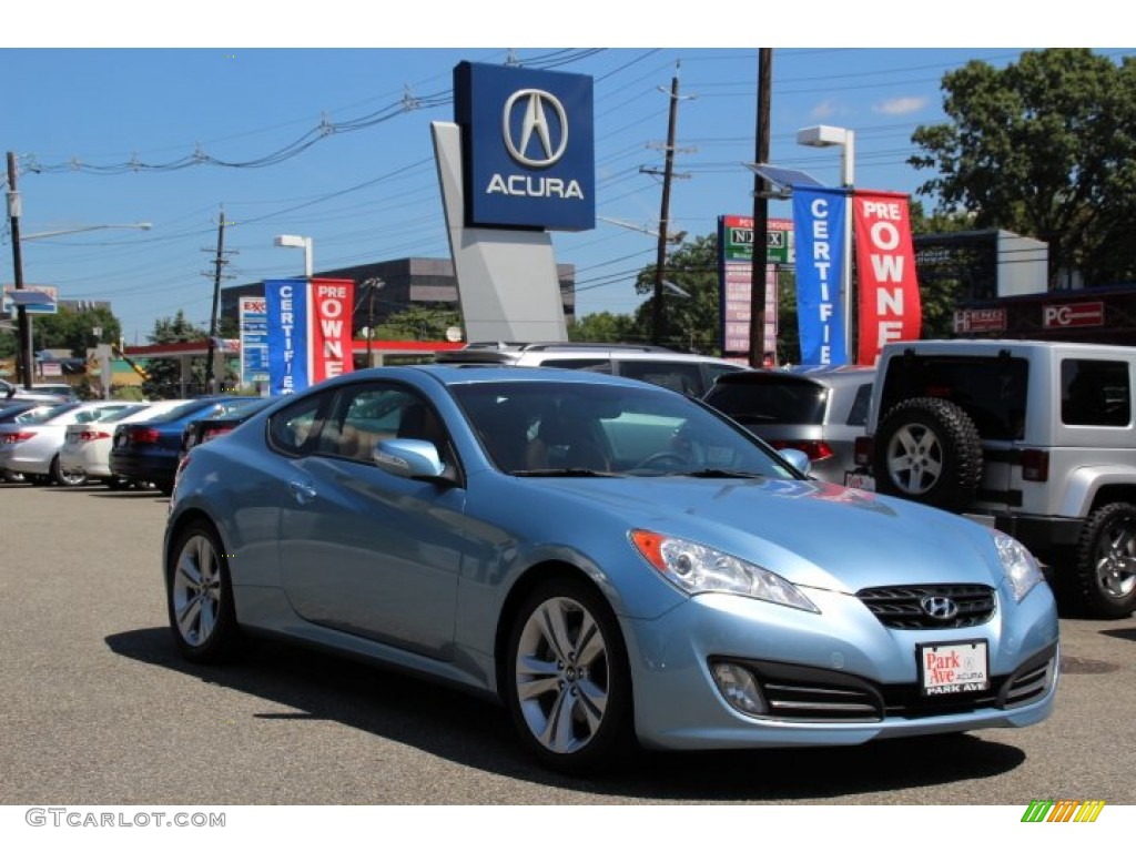 2011 Genesis Coupe 3.8 Grand Touring - Acqua Minerale Blue / Brown Leather photo #1