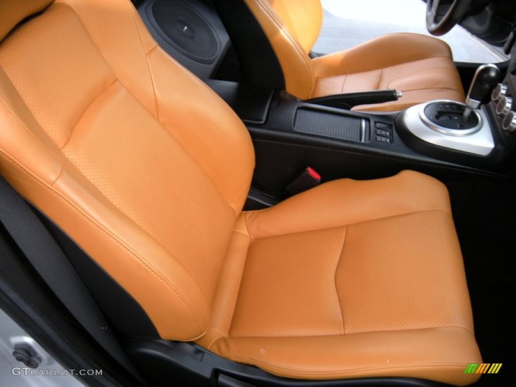 2008 350Z Touring Coupe - Silver Alloy / Burnt Orange photo #36