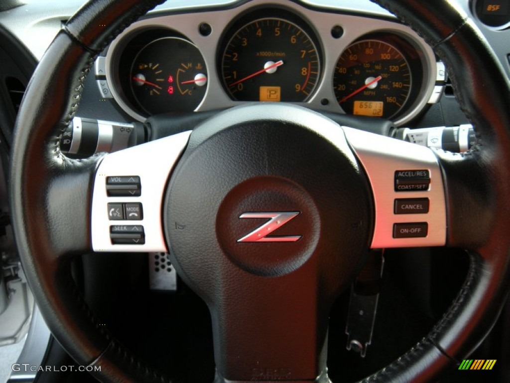 2008 350Z Touring Coupe - Silver Alloy / Burnt Orange photo #49