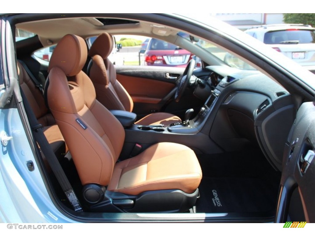 2011 Genesis Coupe 3.8 Grand Touring - Acqua Minerale Blue / Brown Leather photo #27