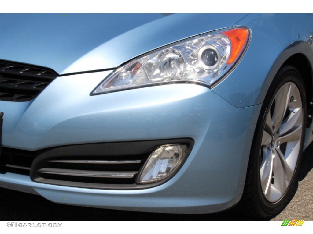 2011 Genesis Coupe 3.8 Grand Touring - Acqua Minerale Blue / Brown Leather photo #30