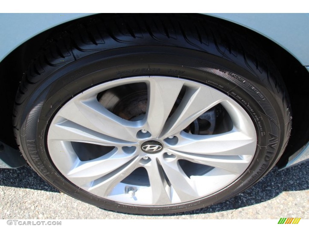 2011 Genesis Coupe 3.8 Grand Touring - Acqua Minerale Blue / Brown Leather photo #32