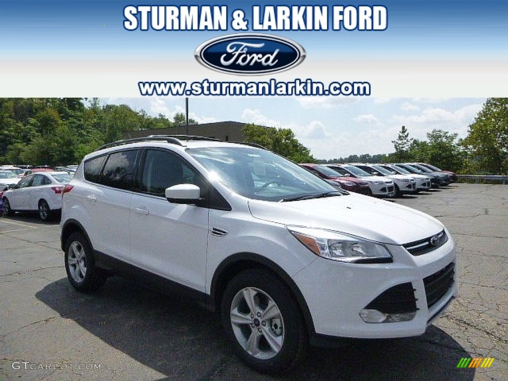 2014 Escape SE 2.0L EcoBoost 4WD - Oxford White / Charcoal Black photo #1