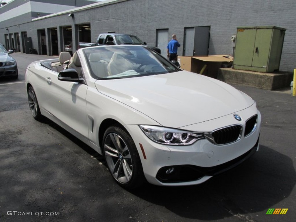 2015 4 Series 428i Convertible - Alpine White / Oyster/Black w/Dark Oyster Accents photo #7