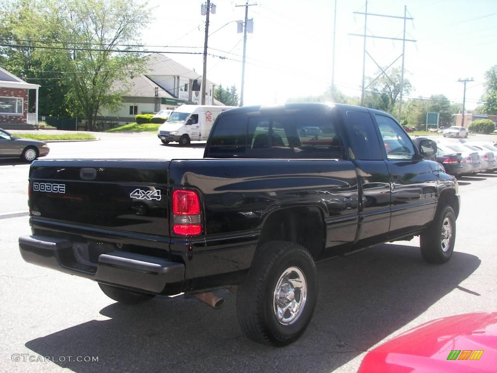 2000 Ram 1500 Sport Extended Cab 4x4 - Black / Agate photo #3