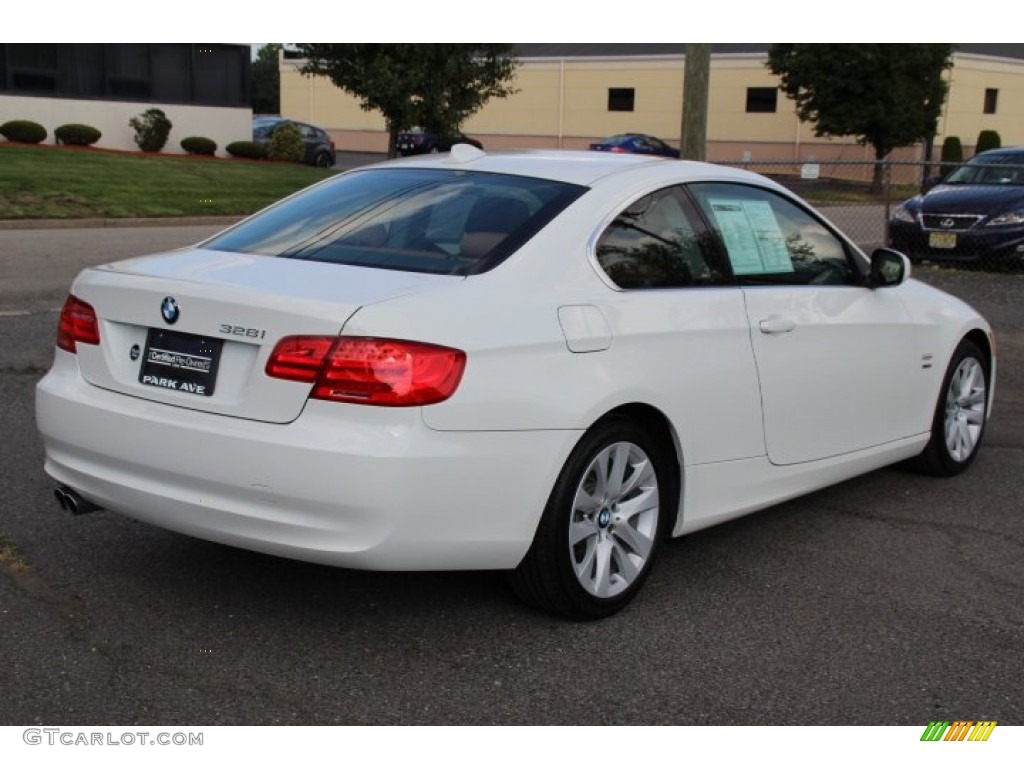 2011 3 Series 328i xDrive Coupe - Alpine White / Saddle Brown Dakota Leather photo #2