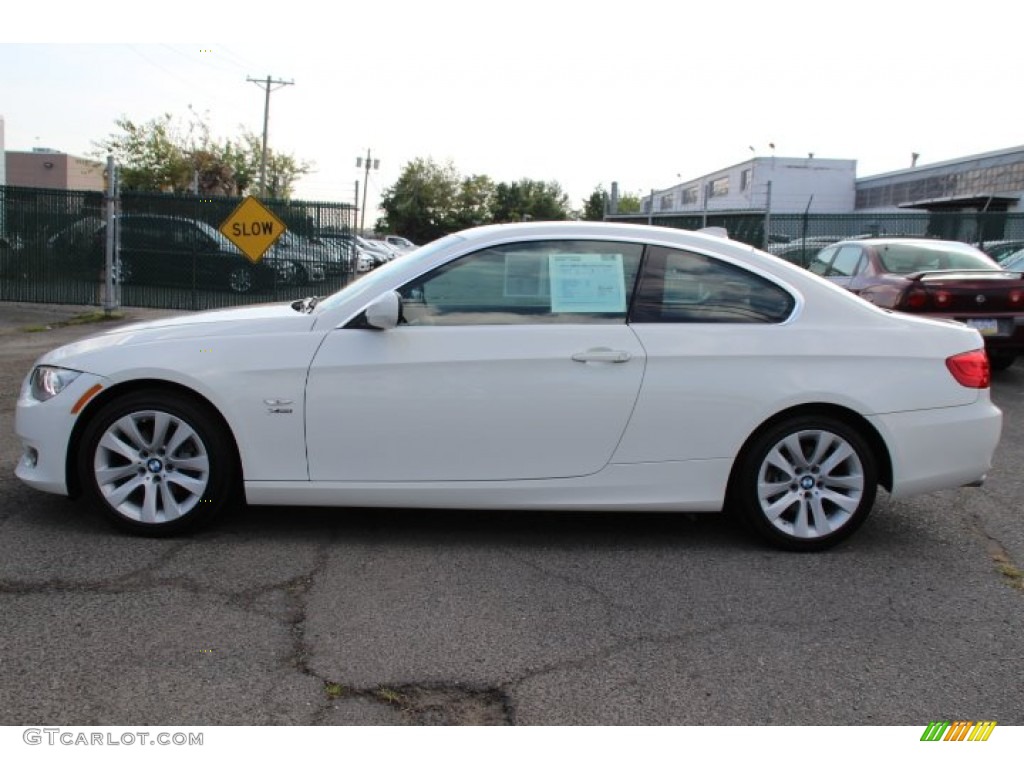 2011 3 Series 328i xDrive Coupe - Alpine White / Saddle Brown Dakota Leather photo #5