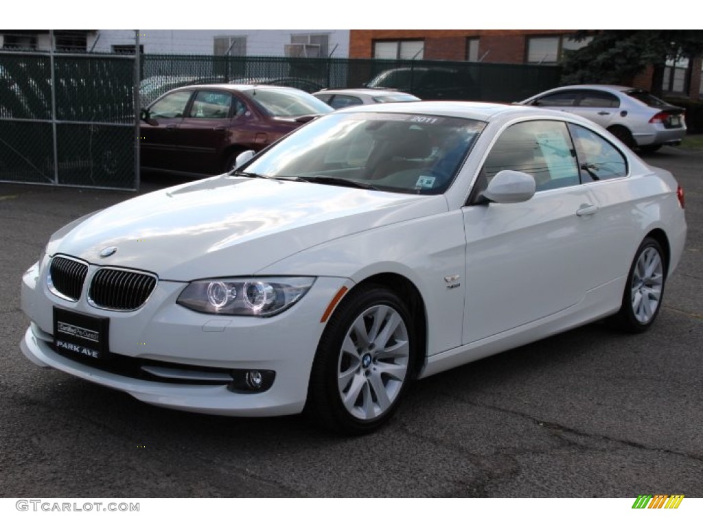 2011 3 Series 328i xDrive Coupe - Alpine White / Saddle Brown Dakota Leather photo #6