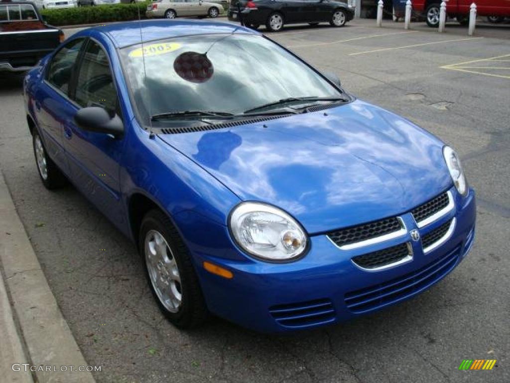 2005 Neon SXT - Electric Blue Pearlcoat / Dark Slate Gray photo #5