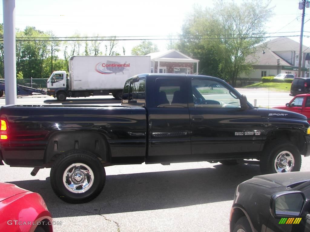 2000 Ram 1500 Sport Extended Cab 4x4 - Black / Agate photo #19