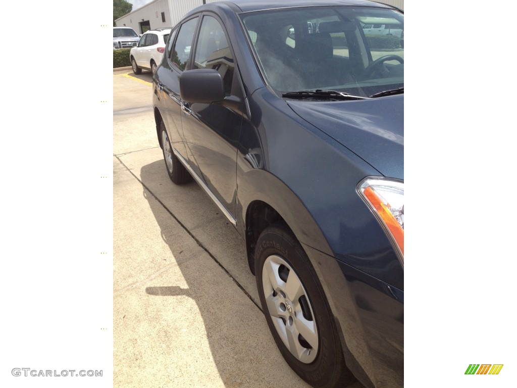 2013 Rogue S AWD - Graphite Blue / Black photo #2