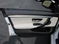 Ivory White and Black 2015 BMW 4 Series 435i xDrive Gran Coupe Door Panel