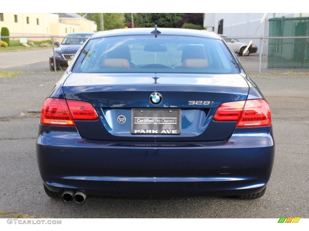 2012 3 Series 328i xDrive Coupe - Deep Sea Blue Metallic / Saddle Brown photo #3