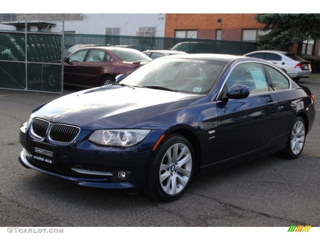 2012 3 Series 328i xDrive Coupe - Deep Sea Blue Metallic / Saddle Brown photo #6