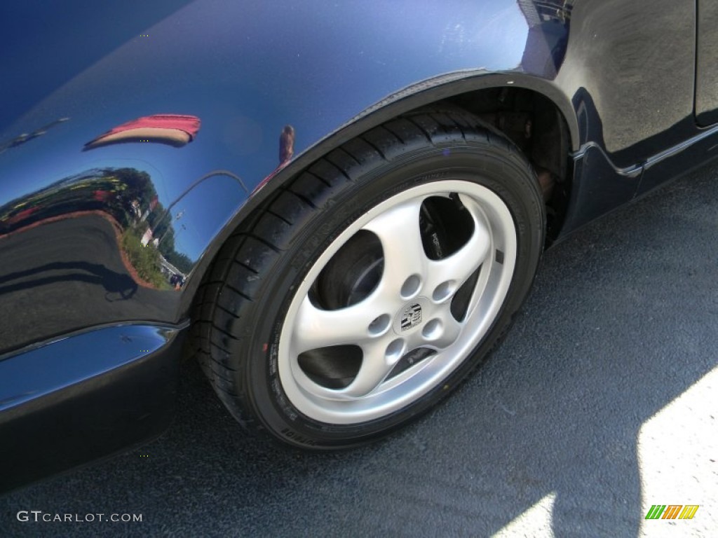 1993 911 Carrera Cabriolet - Midnight Blue Metallic / Classic Grey photo #11