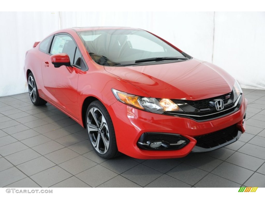 Crimson Pearl 2014 Honda Civic Si Coupe Exterior Photo #96483331