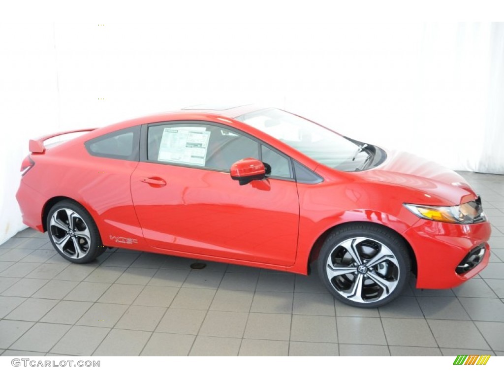 Crimson Pearl 2014 Honda Civic Si Coupe Exterior Photo #96483397