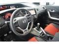 2014 Honda Civic Black/Red Interior Interior Photo