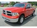 2012 Flame Red Dodge Ram 1500 SLT Quad Cab 4x4  photo #2