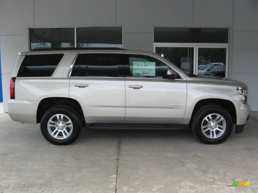 2015 Tahoe LS 4WD - Champagne Silver Metallic / Jet Black photo #2