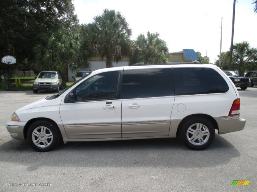 2002 Windstar SEL - Vibrant White / Medium Parchment Beige photo #6