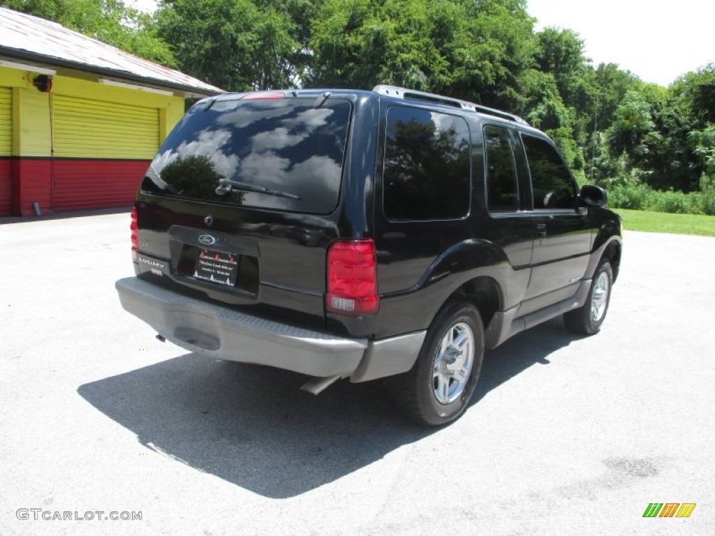2002 Explorer Sport - Black Clearcoat / Graphite photo #3