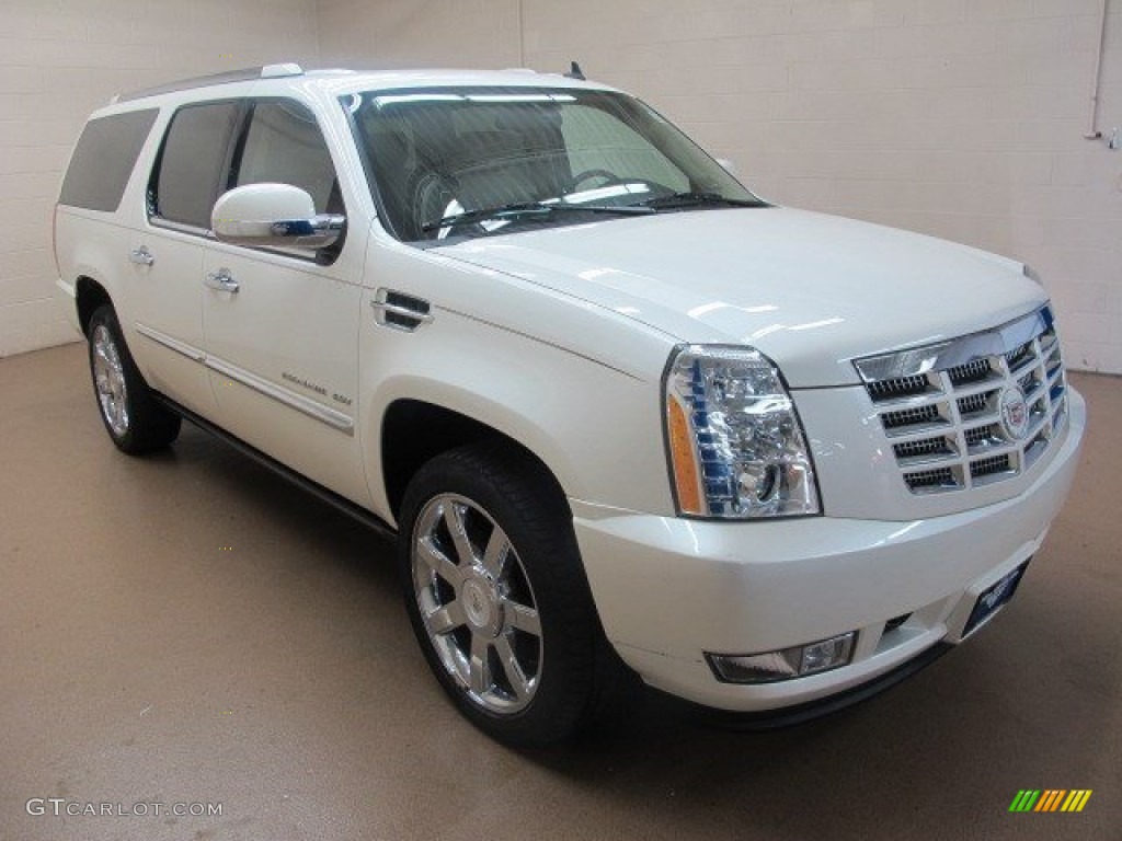 2011 Escalade ESV Premium AWD - White Diamond Tricoat / Cashmere/Cocoa photo #1