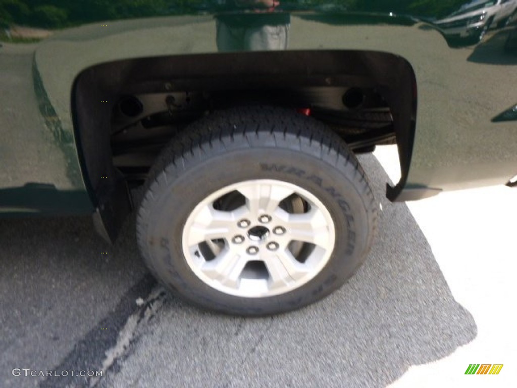 2014 Silverado 1500 LT Double Cab 4x4 - Rainforest Green Metallic / Cocoa/Dune photo #9