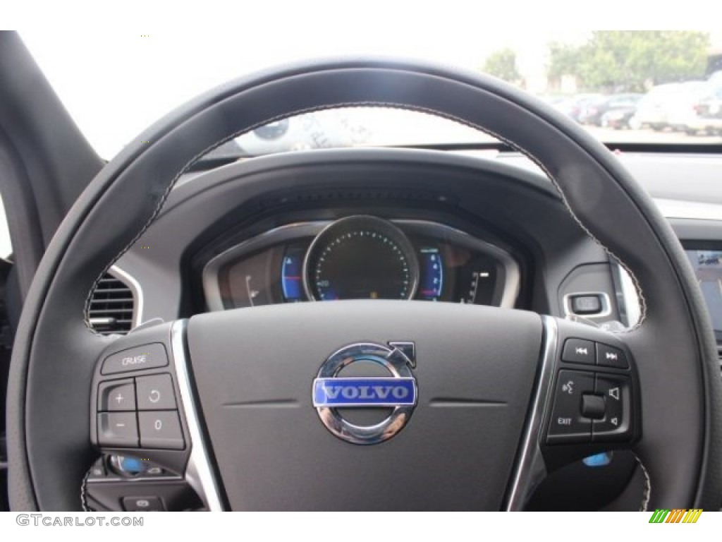 2015 Volvo XC60 T6 AWD R-Design R-Design Off Black Steering Wheel Photo #96489582