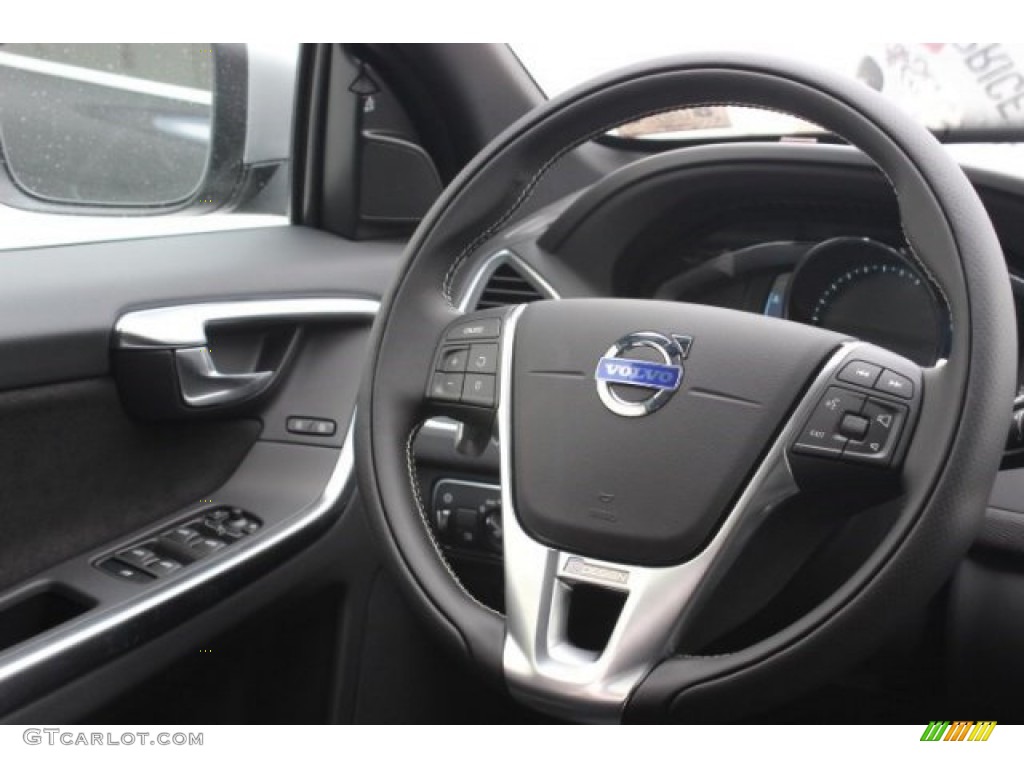 2015 Volvo XC60 T6 AWD R-Design R-Design Off Black Steering Wheel Photo #96489713