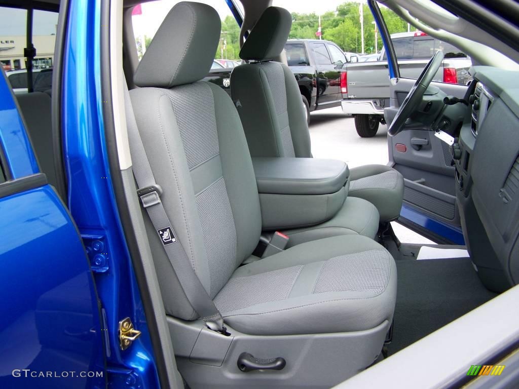 2007 Ram 1500 Big Horn Edition Quad Cab 4x4 - Electric Blue Pearl / Medium Slate Gray photo #13