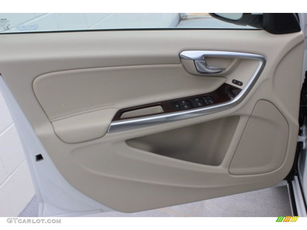 2015 Volvo S60 T5 Drive-E Soft Beige Door Panel Photo #96490087
