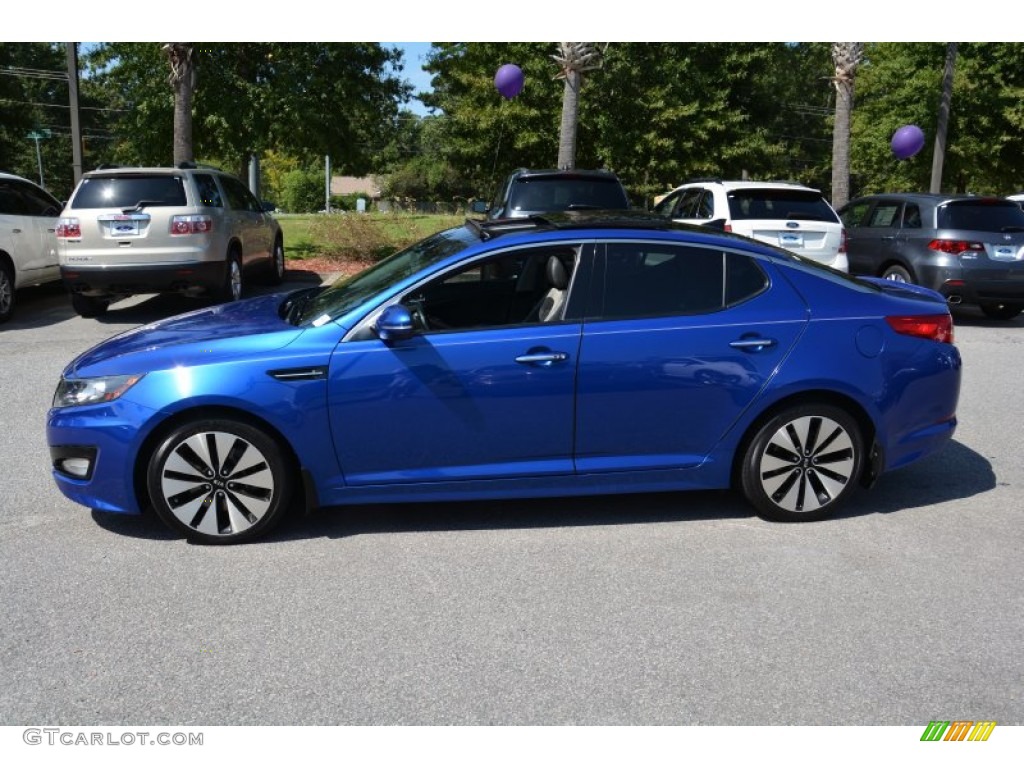 2011 Optima SX - Corsa Blue / Black Sport photo #4