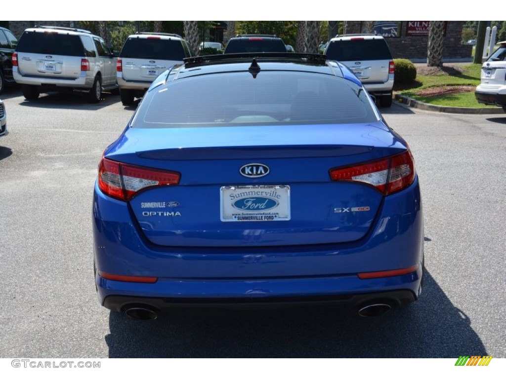 2011 Optima SX - Corsa Blue / Black Sport photo #6