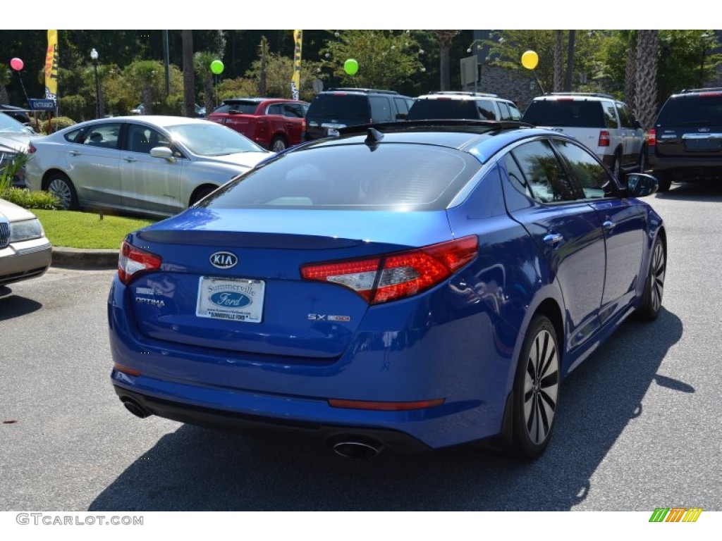 2011 Optima SX - Corsa Blue / Black Sport photo #7