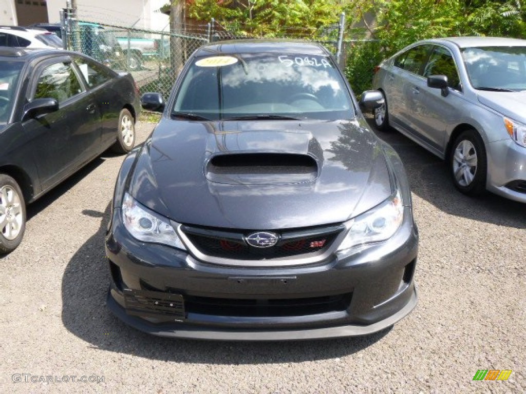 Dark Gray Metallic 2014 Subaru Impreza WRX STi 4 Door Exterior Photo #96492521