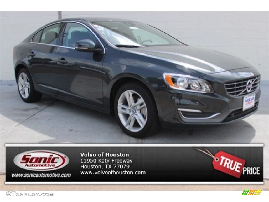 2014 S60 T5 - Saville Grey Metallic / Off Black photo #1