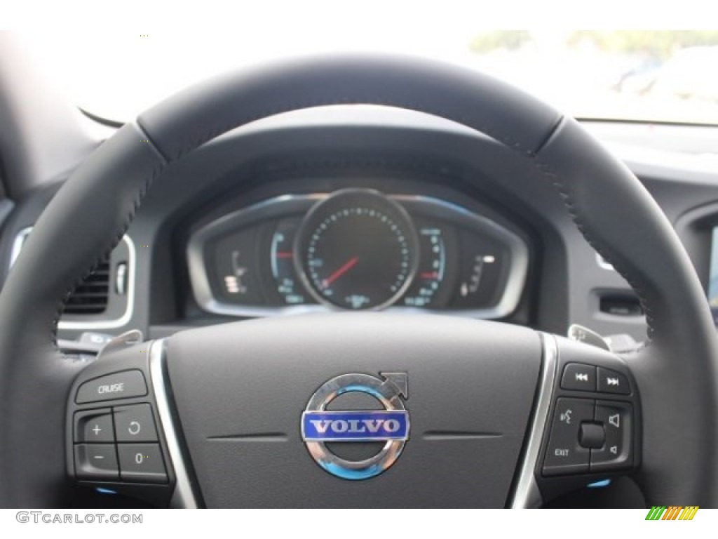 2014 Volvo S60 T5 Off Black Steering Wheel Photo #96493864