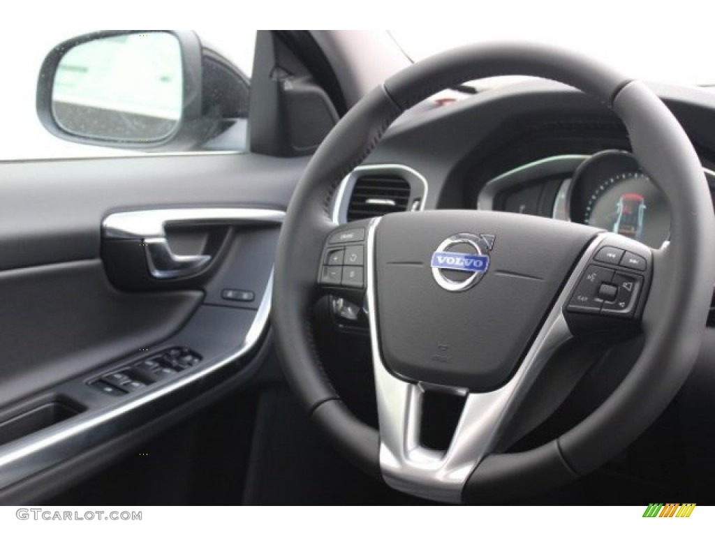 2014 Volvo S60 T5 Off Black Steering Wheel Photo #96493999