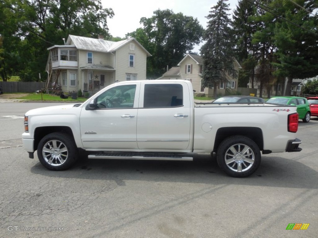 2014 Silverado 1500 High Country Crew Cab 4x4 - White Diamond Tricoat / High Country Saddle photo #5