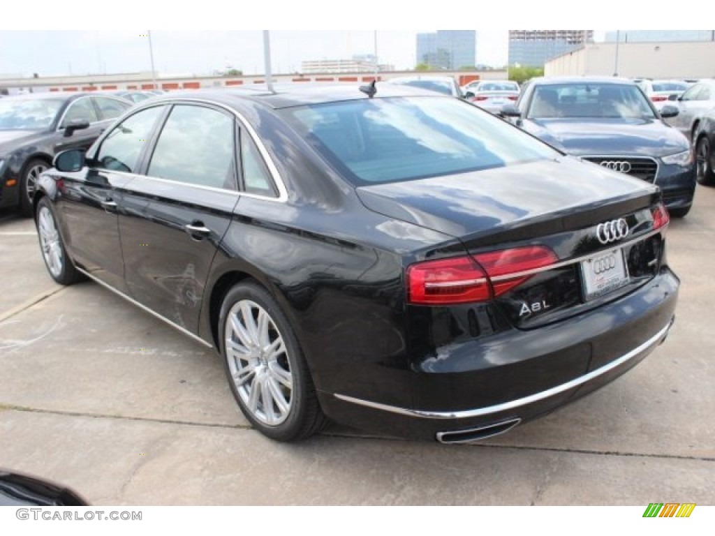 2015 A8 L 3.0T quattro - Phantom Black Pearl / Black photo #5