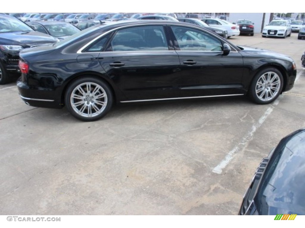 2015 A8 L 3.0T quattro - Phantom Black Pearl / Black photo #8