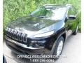 2015 Brilliant Black Crystal Pearl Jeep Cherokee Latitude 4x4  photo #1