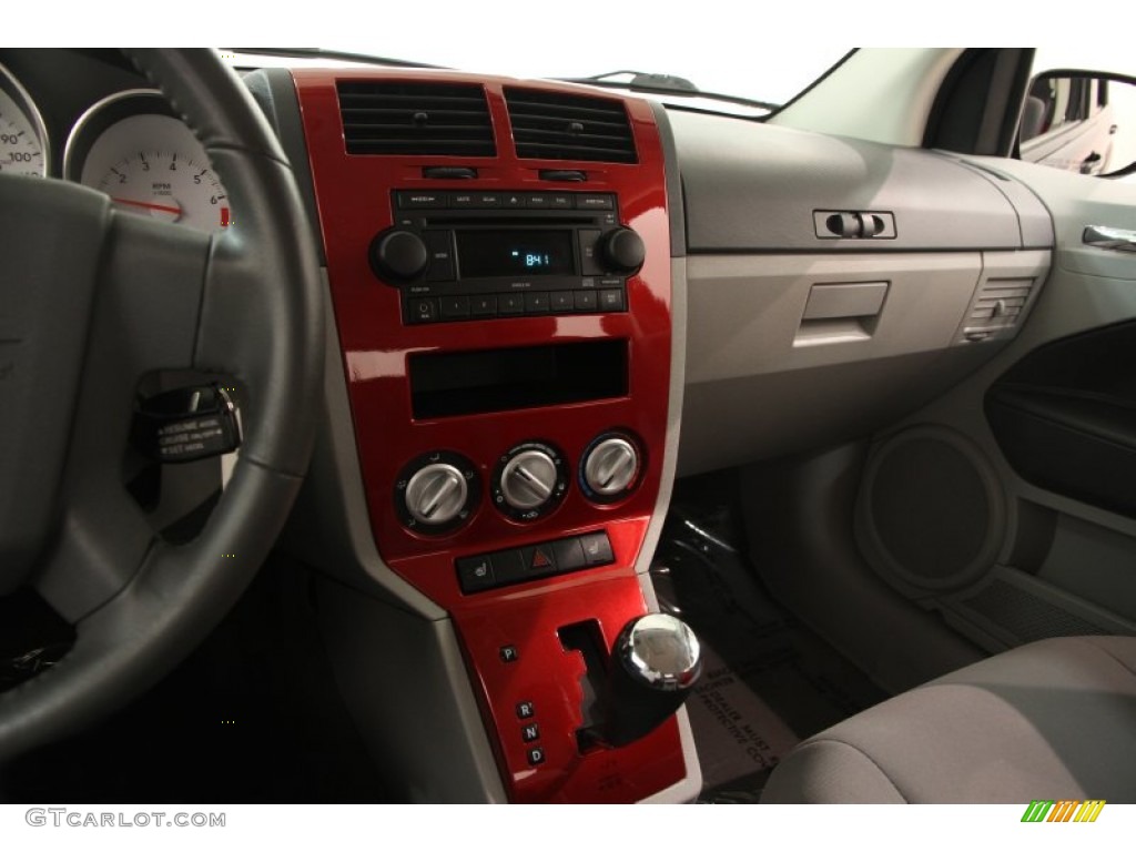 2007 Caliber R/T - Black / Pastel Slate Gray/Red photo #8