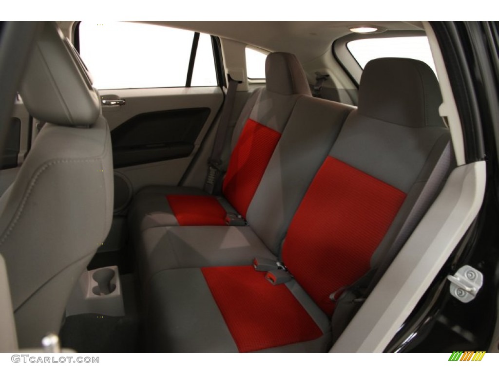 2007 Caliber R/T - Black / Pastel Slate Gray/Red photo #15