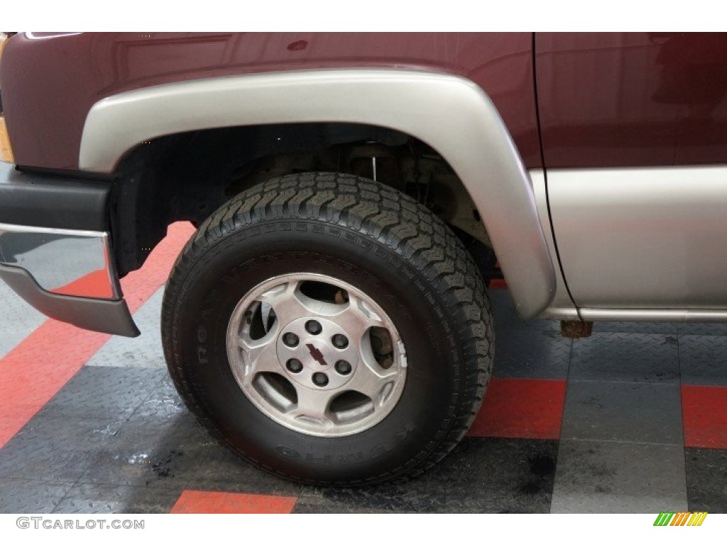 2003 Silverado 1500 LS Extended Cab 4x4 - Dark Carmine Red Metallic / Medium Gray photo #65