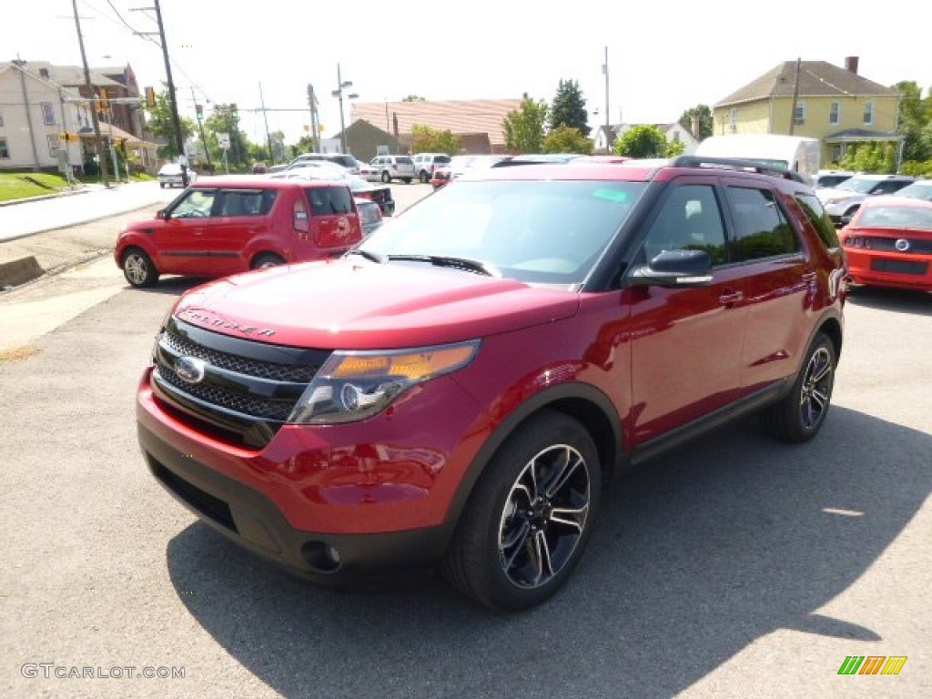 2015 Explorer Sport 4WD - Ruby Red / Sport Charcoal Black photo #1