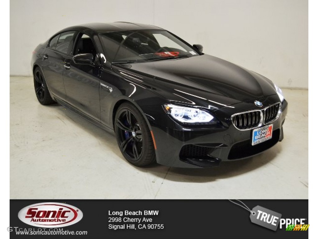 2015 M6 Gran Coupe - Black Sapphire Metallic / Black photo #1