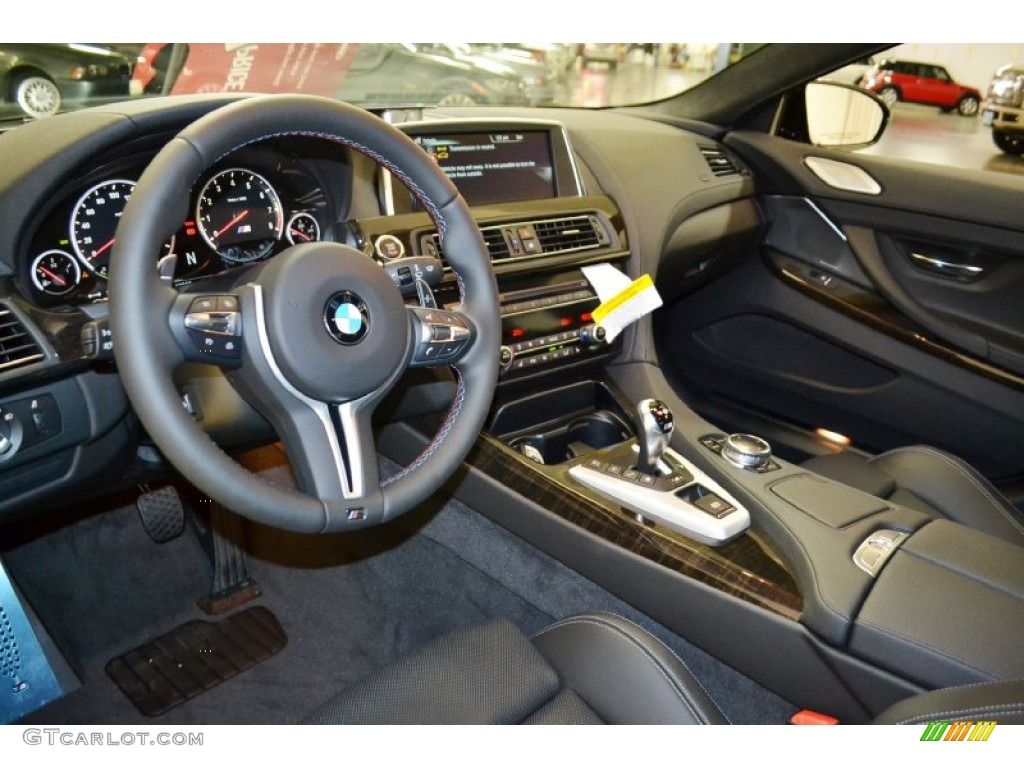 Black Interior 2015 BMW M6 Gran Coupe Photo #96506818